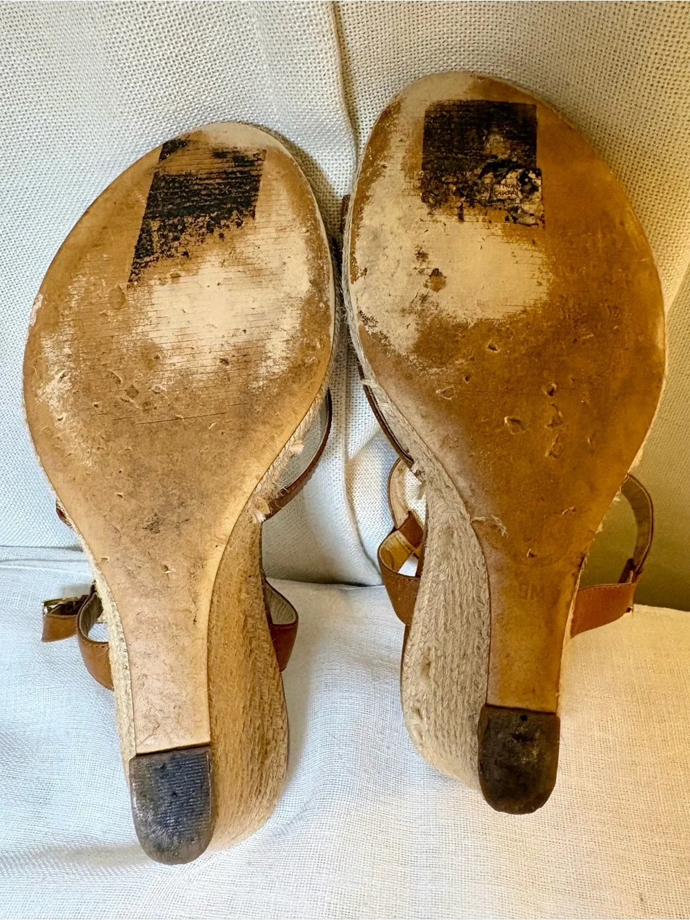 Michael Kors Cicely Espadrille Wedge Leather Sandals Resort-wear Size 9M